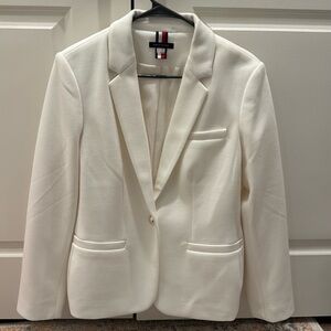 Tommy Hilfiger White Blazer single Button Front Size 16